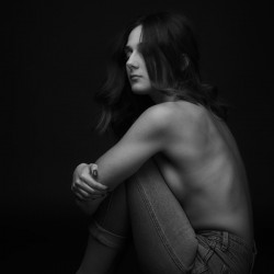 Black and White Woman Portrait 1